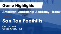 American Leadership Academy - Ironwood vs San Tan Foothills  Game Highlights - Oct. 12, 2021