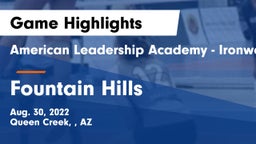 American Leadership Academy - Ironwood vs Fountain Hills  Game Highlights - Aug. 30, 2022