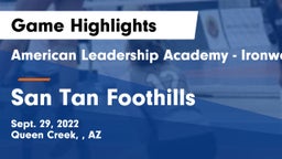 American Leadership Academy - Ironwood vs San Tan Foothills  Game Highlights - Sept. 29, 2022