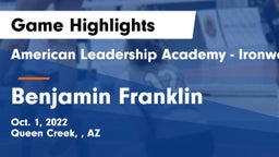American Leadership Academy - Ironwood vs Benjamin Franklin  Game Highlights - Oct. 1, 2022