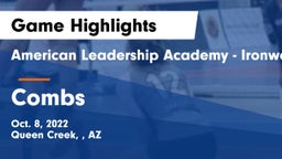 American Leadership Academy - Ironwood vs Combs  Game Highlights - Oct. 8, 2022