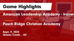 American Leadership Academy - Ironwood vs Pusch Ridge Christian Academy  Game Highlights - Sept. 9, 2023