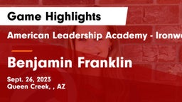 American Leadership Academy - Ironwood vs Benjamin Franklin  Game Highlights - Sept. 26, 2023