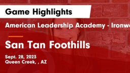 American Leadership Academy - Ironwood vs San Tan Foothills  Game Highlights - Sept. 28, 2023