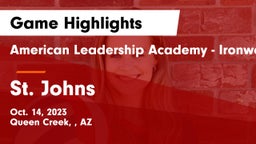 American Leadership Academy - Ironwood vs St. Johns   Game Highlights - Oct. 14, 2023