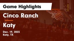 Cinco Ranch  vs Katy  Game Highlights - Dec. 19, 2023