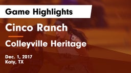 Cinco Ranch  vs Colleyville Heritage  Game Highlights - Dec. 1, 2017