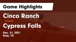 Cinco Ranch  vs Cypress Falls  Game Highlights - Dec. 31, 2021