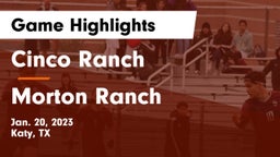 Cinco Ranch  vs Morton Ranch  Game Highlights - Jan. 20, 2023