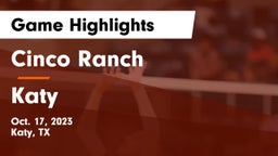 Cinco Ranch  vs Katy  Game Highlights - Oct. 17, 2023