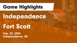 Independence  vs Fort Scott  Game Highlights - Feb. 23, 2024