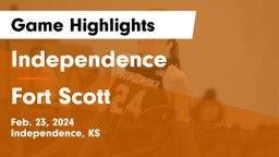 Independence  vs Fort Scott  Game Highlights - Feb. 23, 2024