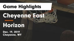 Cheyenne East  vs Horizon Game Highlights - Dec. 19, 2019