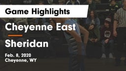 Cheyenne East  vs Sheridan  Game Highlights - Feb. 8, 2020