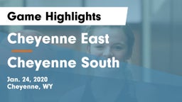 Cheyenne East  vs Cheyenne South  Game Highlights - Jan. 24, 2020