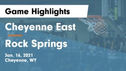 Cheyenne East  vs Rock Springs  Game Highlights - Jan. 16, 2021