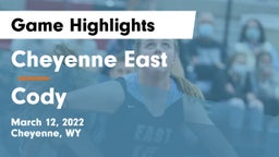 Cheyenne East  vs Cody  Game Highlights - March 12, 2022