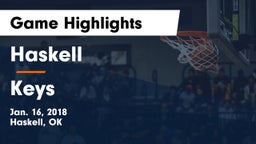 Haskell  vs Keys  Game Highlights - Jan. 16, 2018