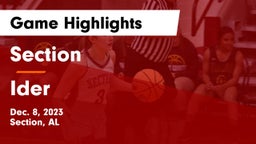 Section  vs Ider  Game Highlights - Dec. 8, 2023