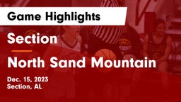 Section  vs North Sand Mountain  Game Highlights - Dec. 15, 2023