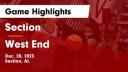 Section  vs West End  Game Highlights - Dec. 28, 2023