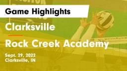 Clarksville  vs Rock Creek Academy  Game Highlights - Sept. 29, 2022