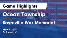 Ocean Township  vs Sayreville War Memorial  Game Highlights - May 5, 2023
