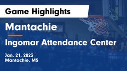 Mantachie  vs Ingomar Attendance Center Game Highlights - Jan. 21, 2023