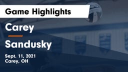 Carey  vs Sandusky  Game Highlights - Sept. 11, 2021