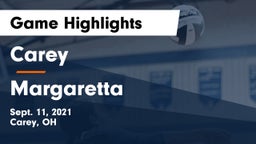Carey  vs Margaretta  Game Highlights - Sept. 11, 2021
