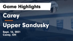 Carey  vs Upper Sandusky  Game Highlights - Sept. 16, 2021