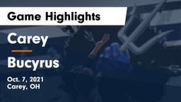 Carey  vs Bucyrus  Game Highlights - Oct. 7, 2021