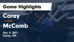 Carey  vs McComb  Game Highlights - Oct. 9, 2021