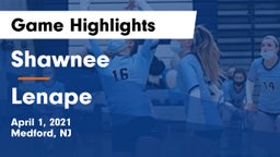 Shawnee  vs Lenape  Game Highlights - April 1, 2021