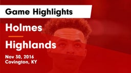Holmes  vs Highlands  Game Highlights - Nov 30, 2016