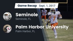 Recap: Seminole  vs. Palm Harbor University  2017