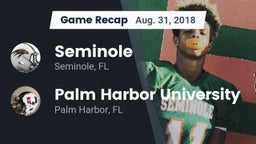 Recap: Seminole  vs. Palm Harbor University  2018