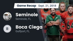 Recap: Seminole  vs. Boca Ciega  2018