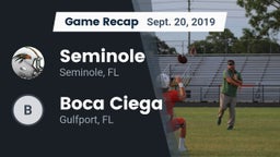 Recap: Seminole  vs. Boca Ciega  2019