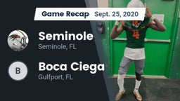 Recap: Seminole  vs. Boca Ciega  2020