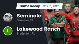 Recap: Seminole  vs. Lakewood Ranch  2020