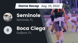 Recap: Seminole  vs. Boca Ciega  2022