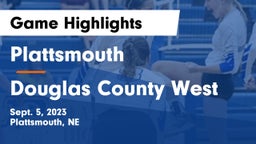 Plattsmouth  vs Douglas County West  Game Highlights - Sept. 5, 2023