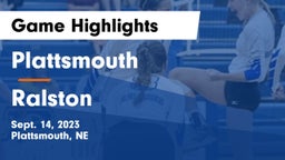 Plattsmouth  vs Ralston  Game Highlights - Sept. 14, 2023