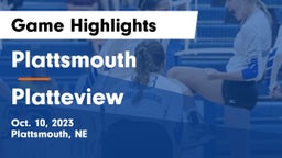 Plattsmouth  vs Platteview  Game Highlights - Oct. 10, 2023