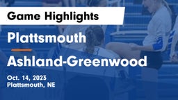 Plattsmouth  vs Ashland-Greenwood  Game Highlights - Oct. 14, 2023