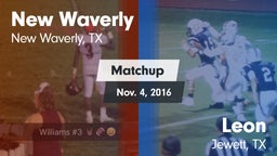 Matchup: New Waverly High vs. Leon  2016