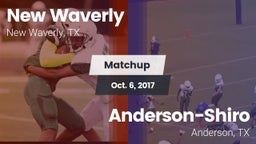 Matchup: New Waverly High vs. Anderson-Shiro  2017