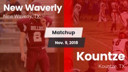 Matchup: New Waverly High vs. Kountze  2018