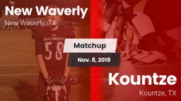 Matchup: New Waverly High vs. Kountze  2019